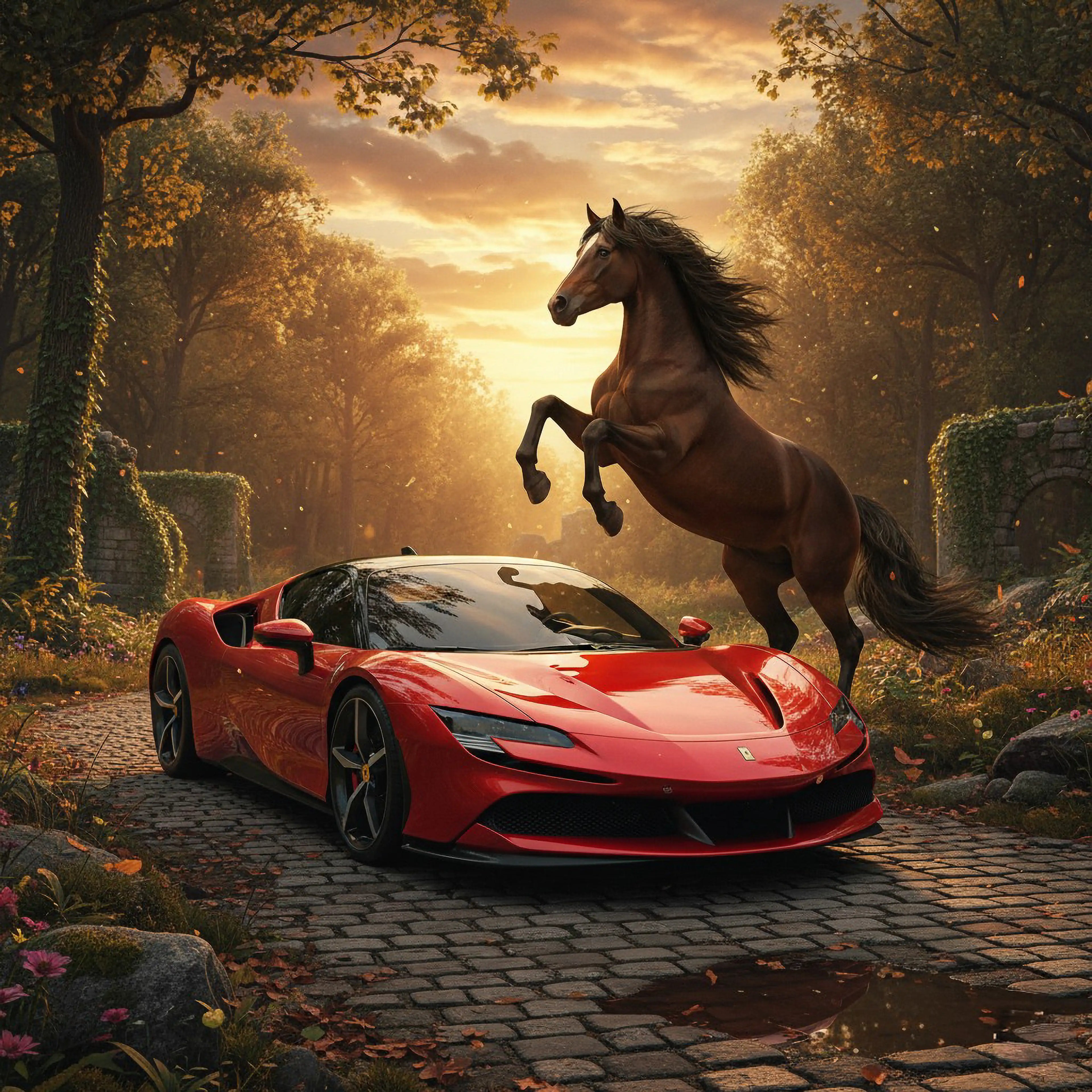 Ferrari and Stallion Puzzle