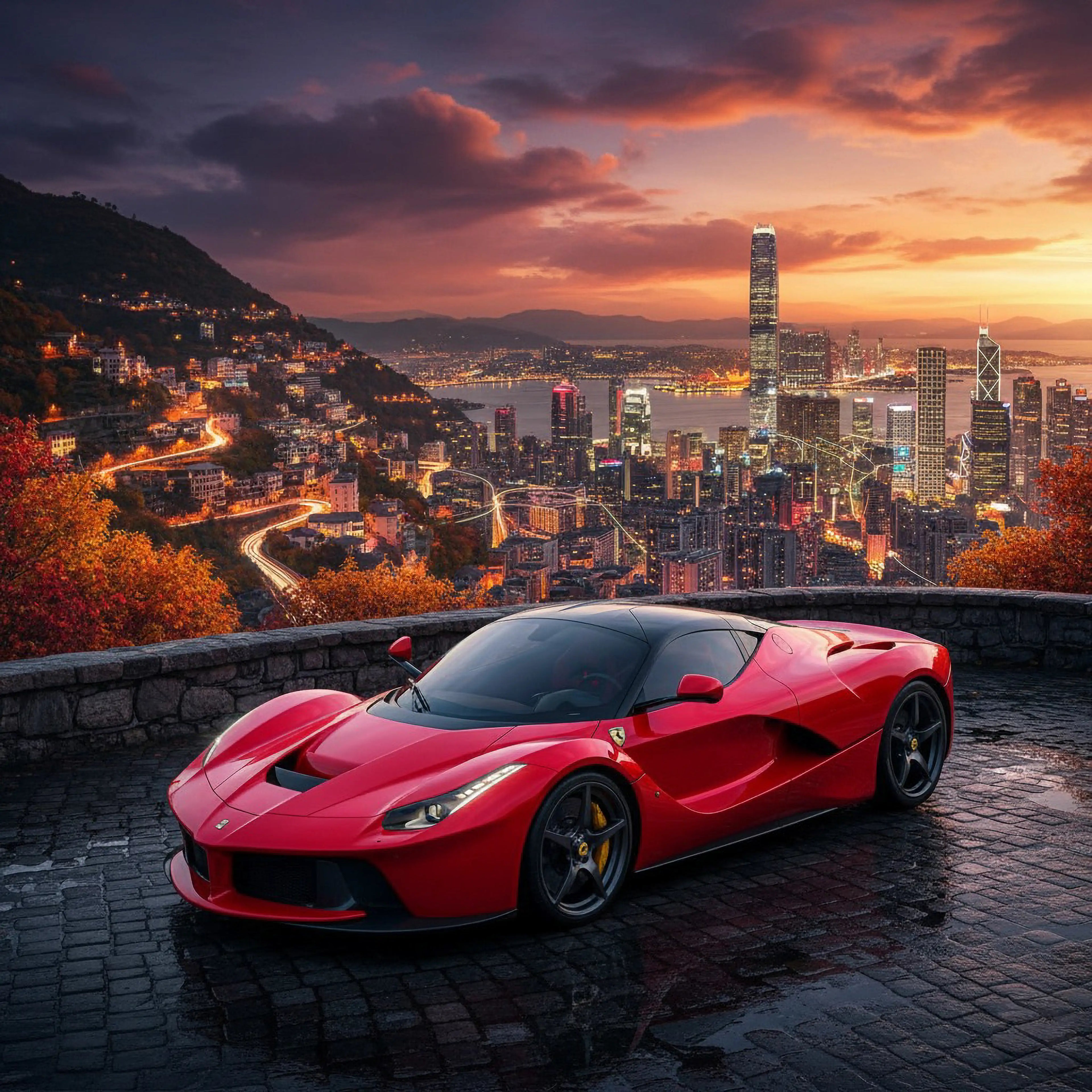 LaFerrari Cityscape Puzzle