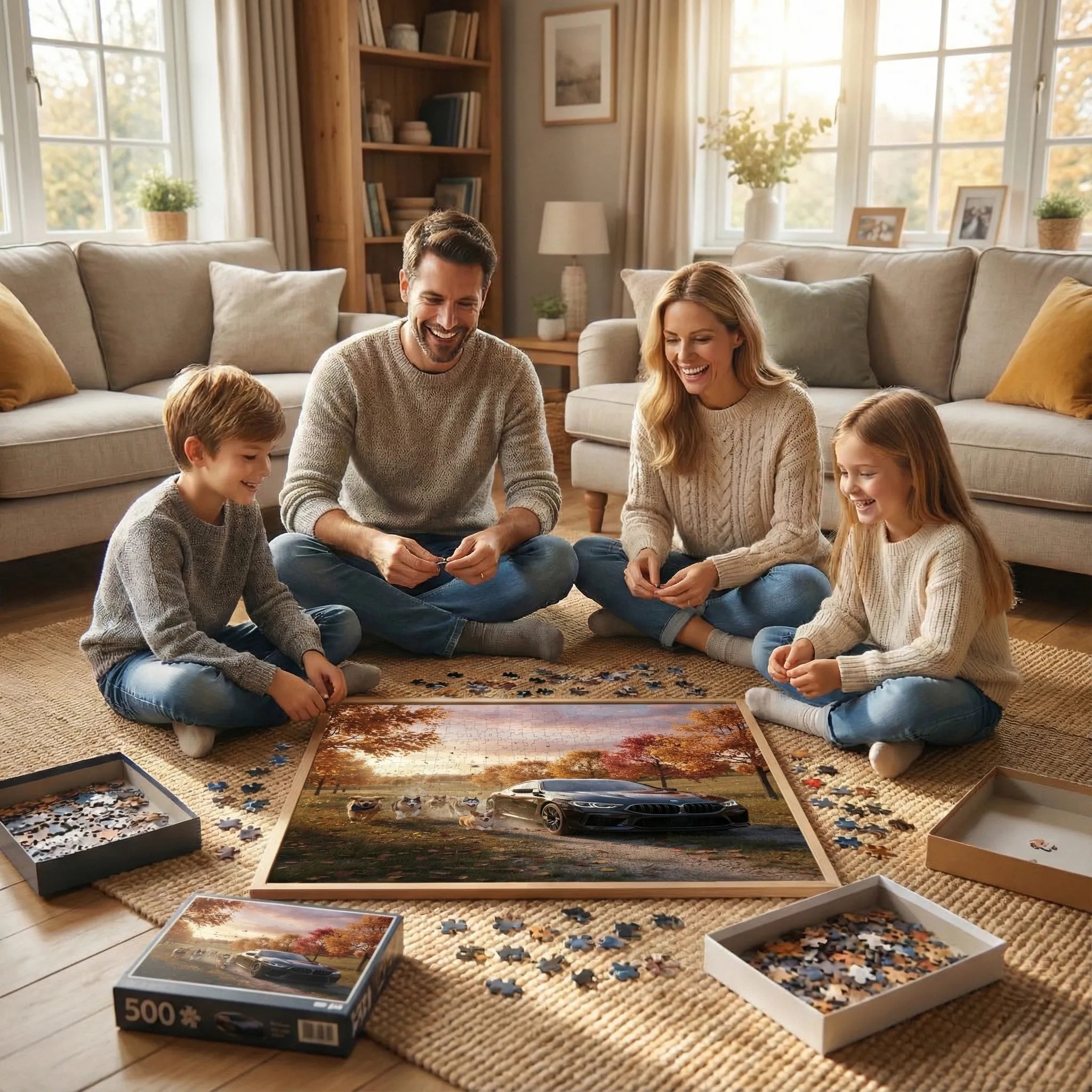 BMW Backyard and Dogs Puzzle