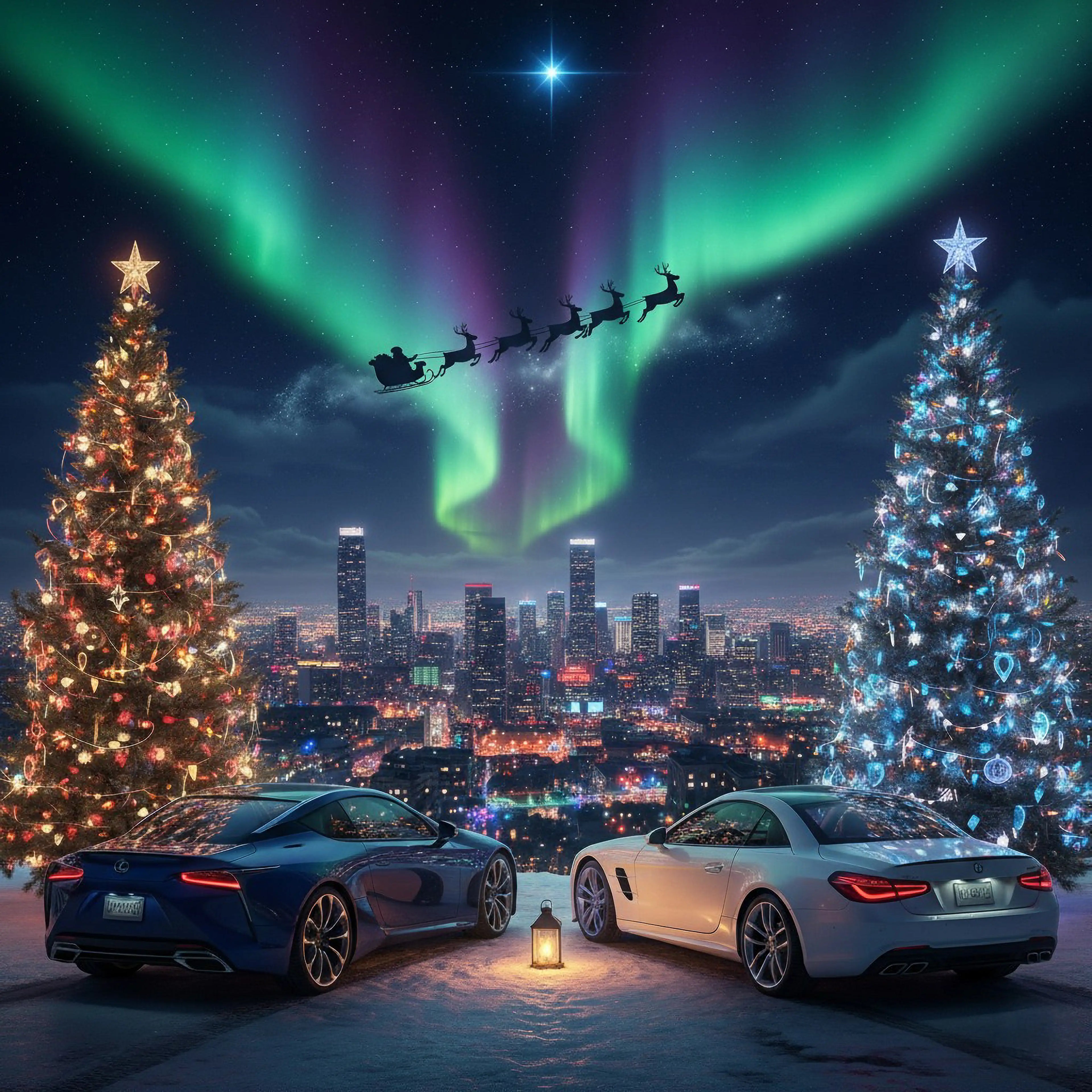 Lexus & Mercedes Puzzle: Catching Santa