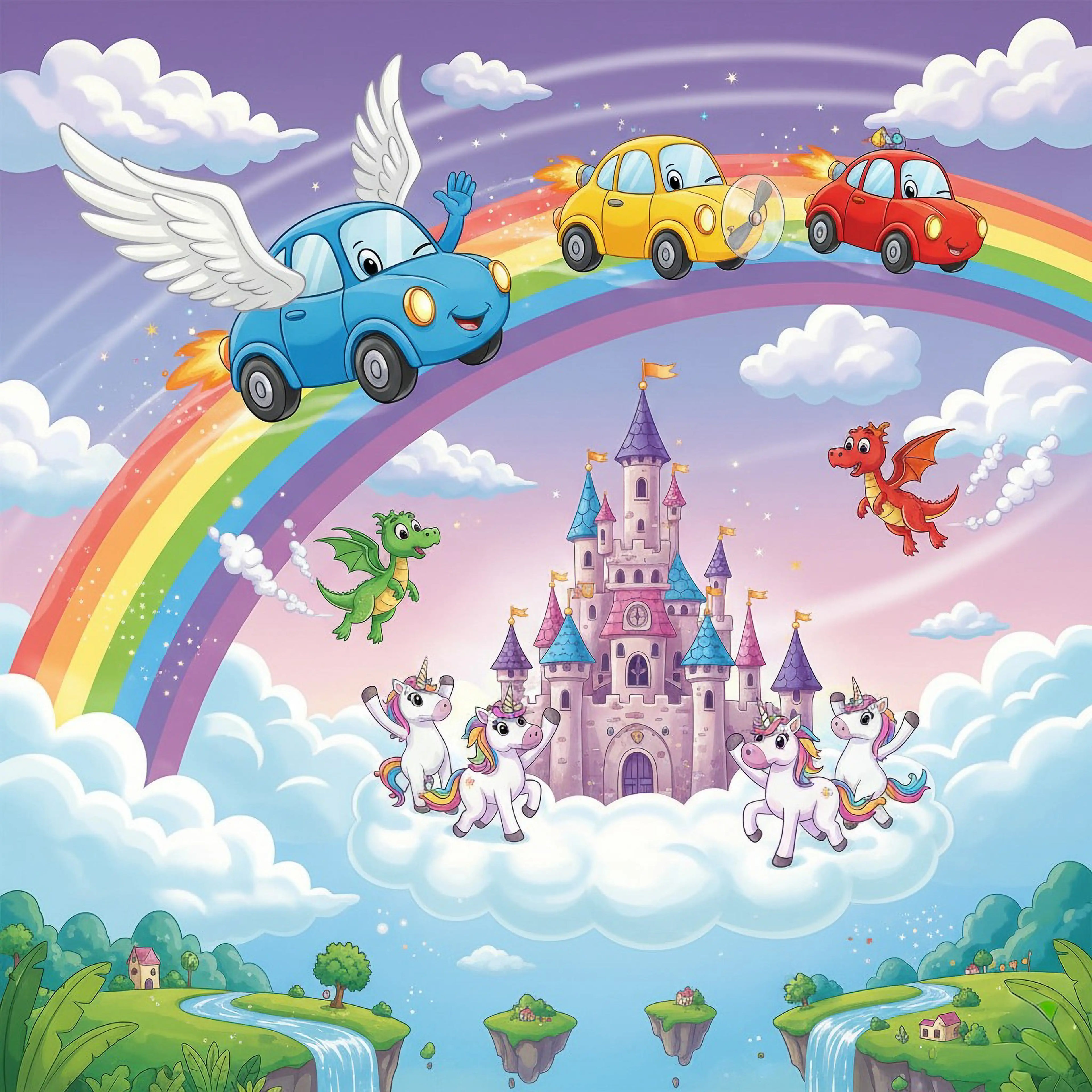 Car Kids Puzzle Magic Castle