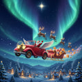 Car Kids Puzzle Santa Gifts Delivery