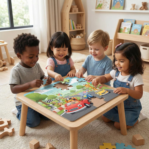 Car Kids Puzzle Animal Race