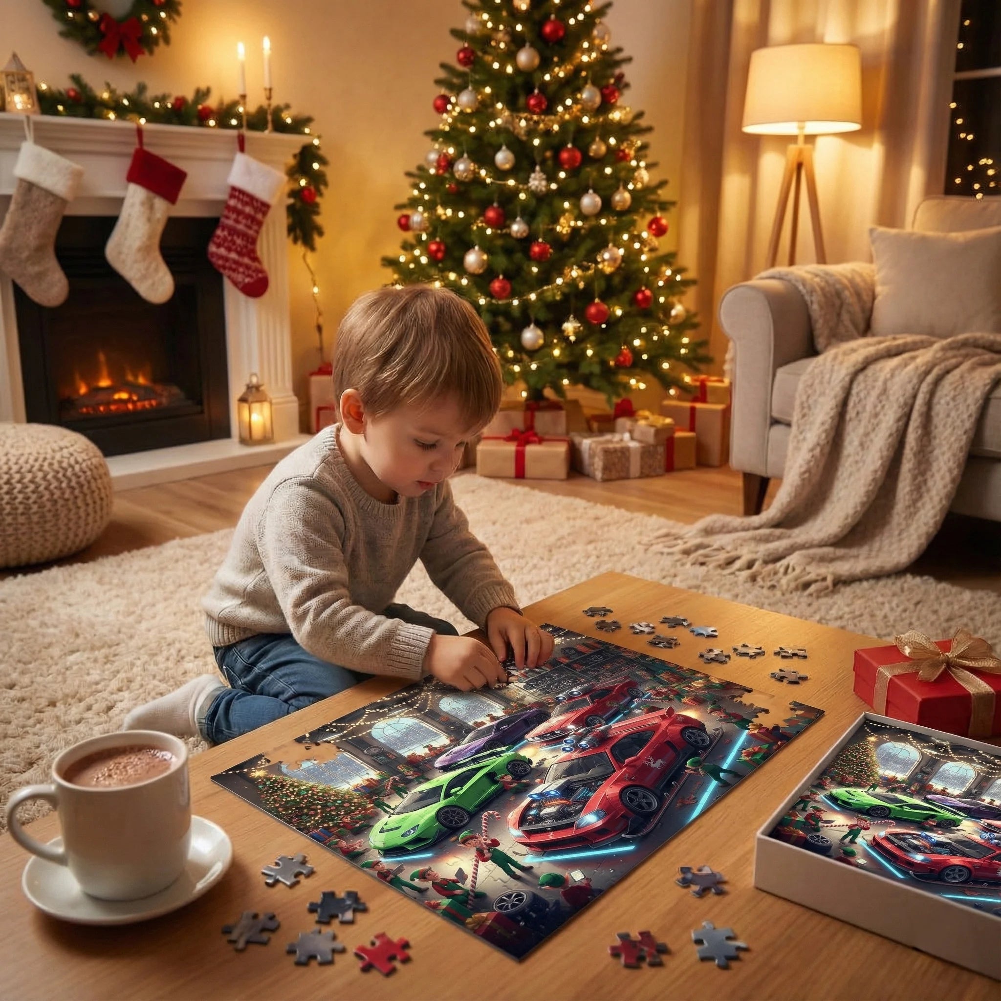 Car Kids Puzzle Santa's Workshop