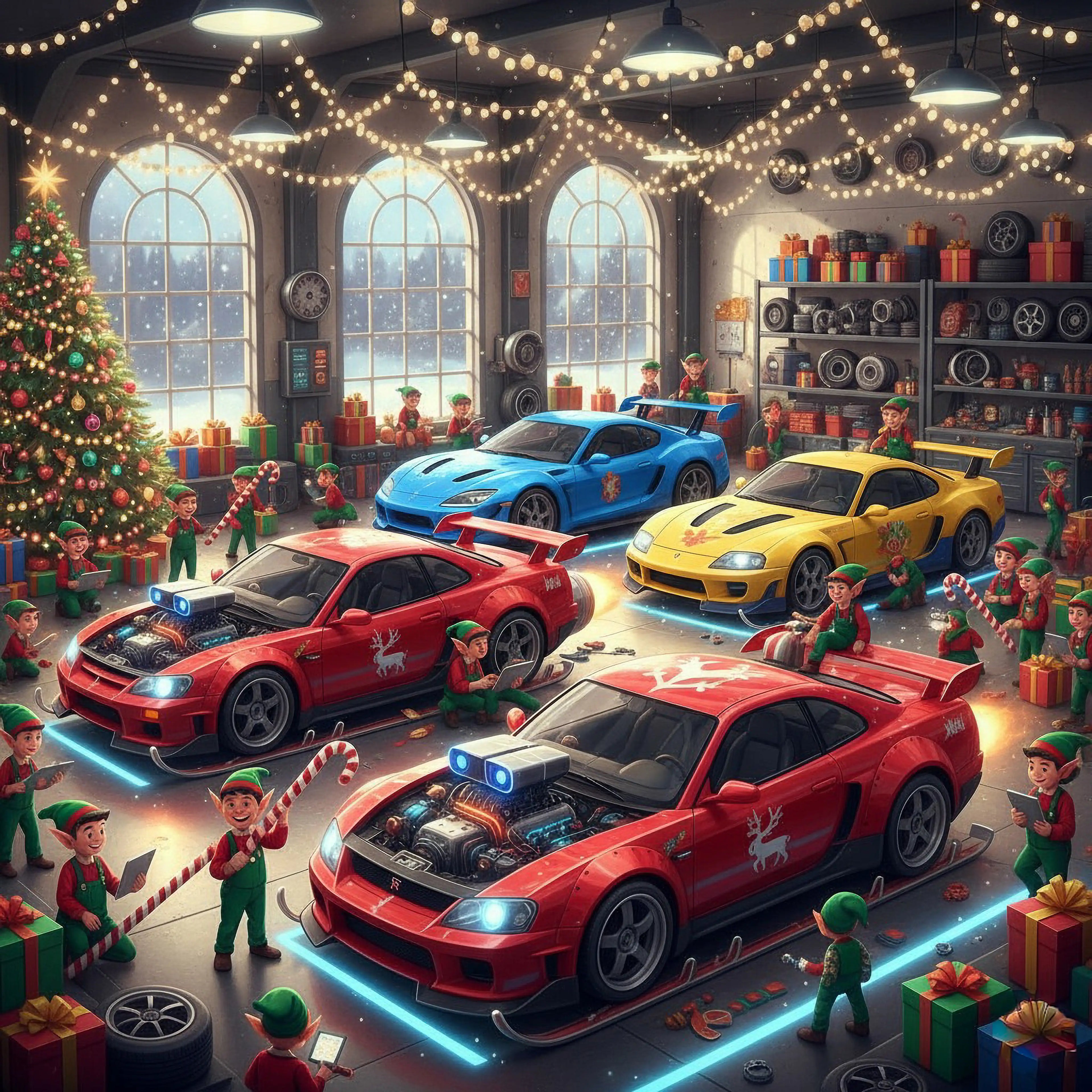 Car Kids Puzzle Santa's Workshop