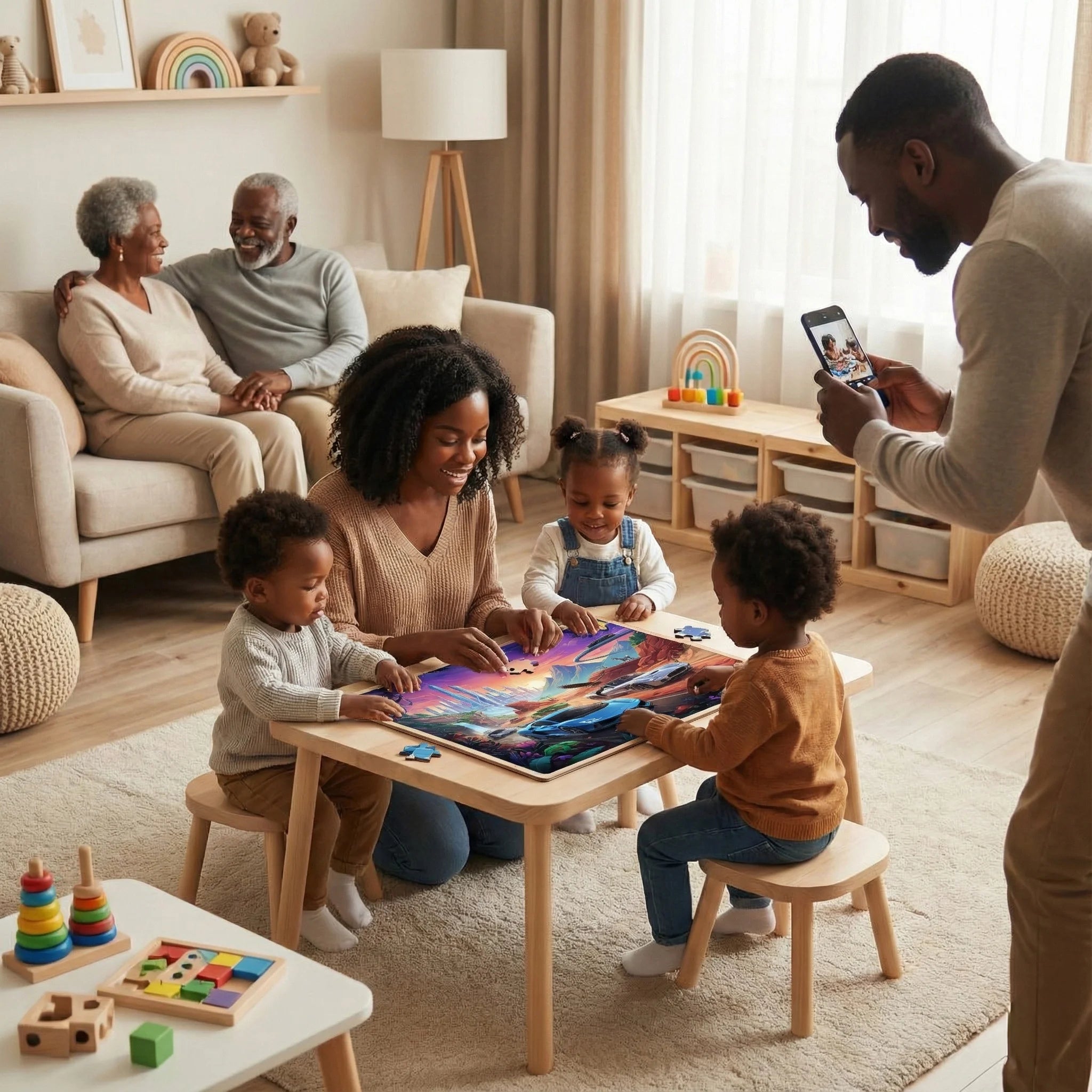 Car Kids Puzzle The Big Race