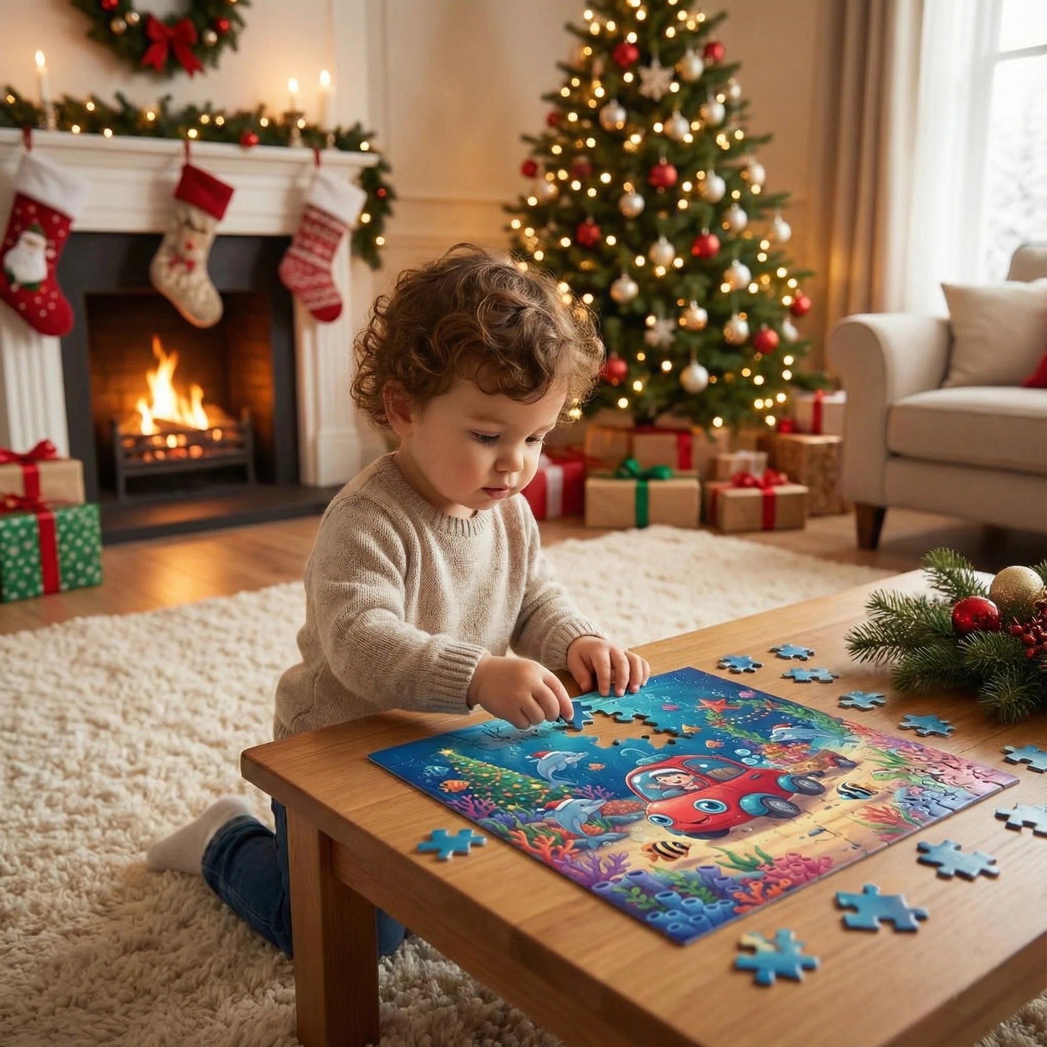 Car Kids Puzzle Under The Sea