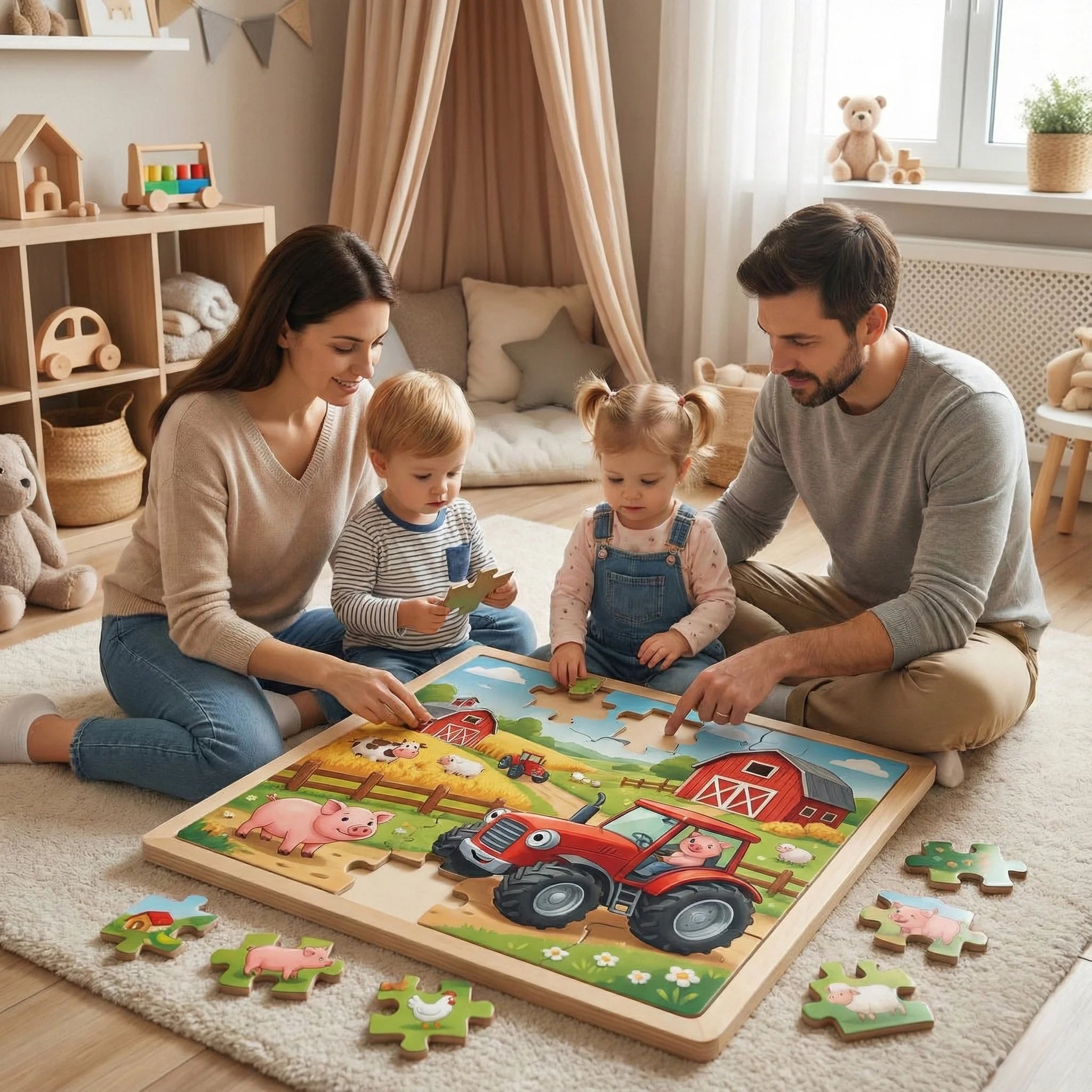 Car Kids Puzzle at The Farm